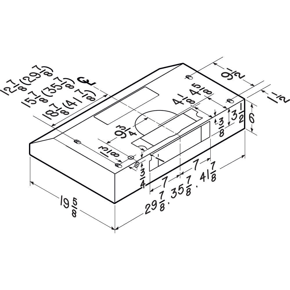 Broan BCDJ130WH Broan® 30-Inch Convertible Under-Cabinet Range Hood W/ Heat Sentry®, 400 Cfm, White