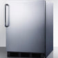 Summit FF6BCSS Commercially Listed Built-In Undercounter All-Refrigerator For General Purpose Use, Auto Defrost W/Complete Stainless Steel Wrapped Exterior