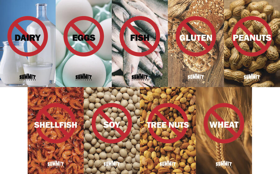 Summit AZRF7W Stacked Combination Of The Ffar23L Automatic Defrost All-Refrigerator With Lock And The Energy Star Certified Ff71Es Refrigerator-Freezer To Create An Allergy-Sensitive Zone And General Purpose Food And Beverage Storage