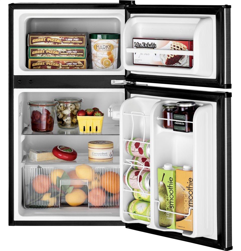 Ge Appliances GDE03GLKLB Ge® Double-Door Compact Refrigerator