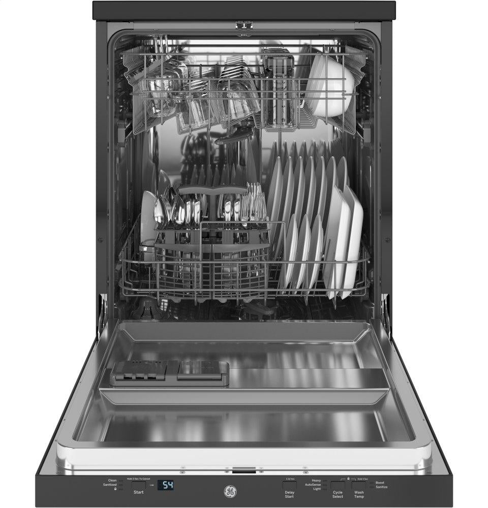 Ge Appliances GPT225SGLBB Ge® 24" Stainless Steel Interior Portable Dishwasher With Sanitize Cycle
