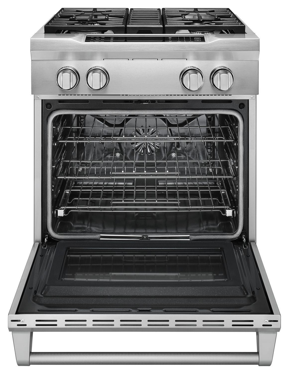 Kitchenaid KDRS407VSS 30'' 4-Burner Dual Fuel Freestanding Range, Commercial-Style Stainless Steel