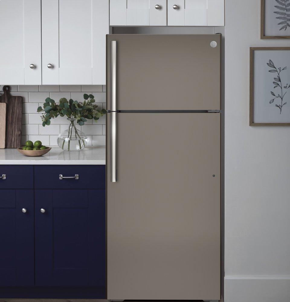 Ge Appliances GTE18GMNRES Ge® Energy Star® 17.5 Cu. Ft. Top-Freezer Refrigerator