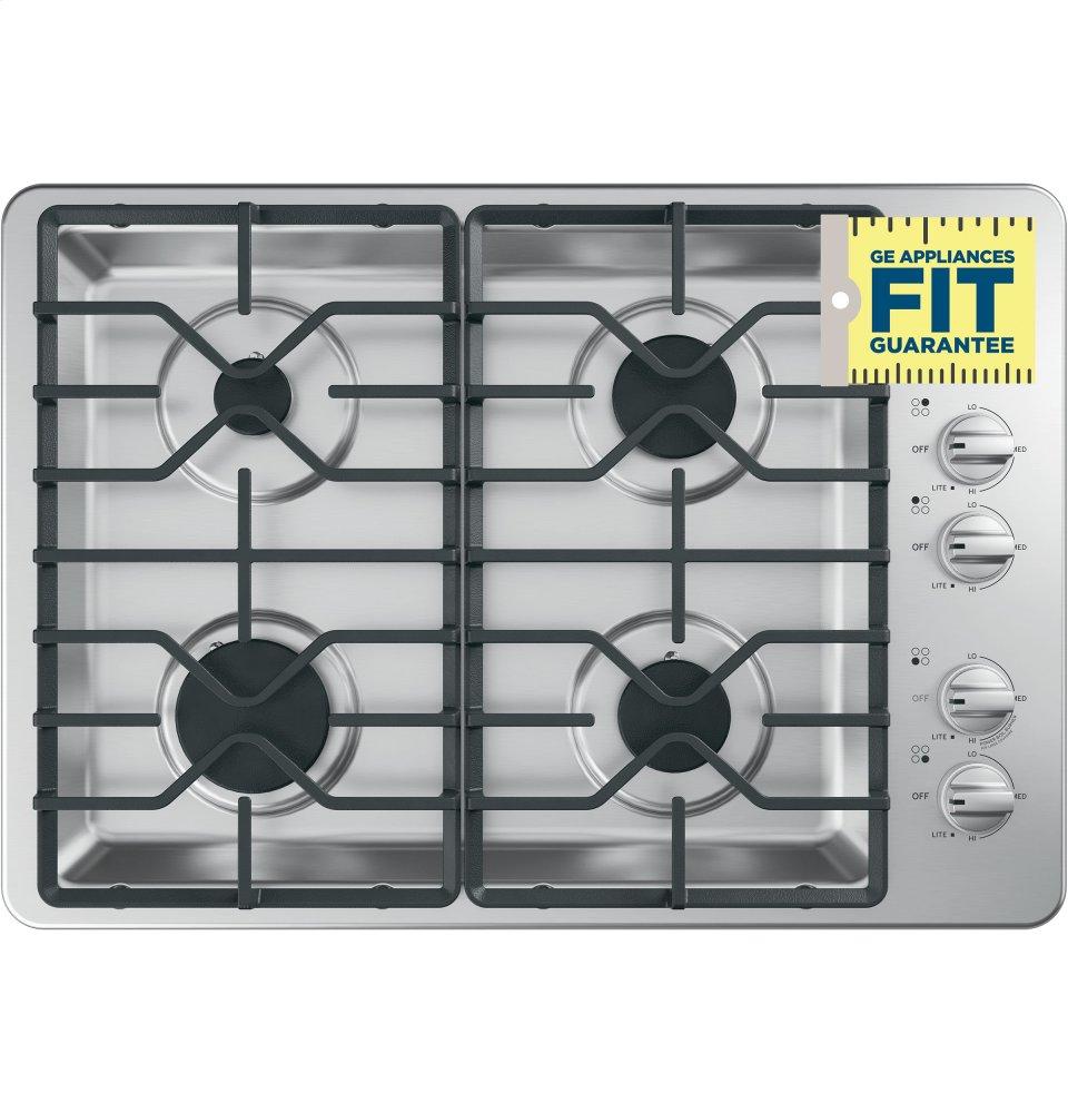 Ge Appliances JGP3030SLSS Ge® 30" Built-In Gas Cooktop With Dishwasher-Safe Grates