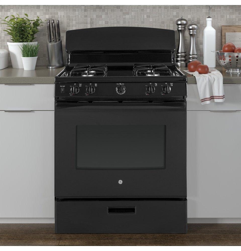 Ge Appliances JGBS30DEKBB Ge® 30" Free-Standing Gas Range