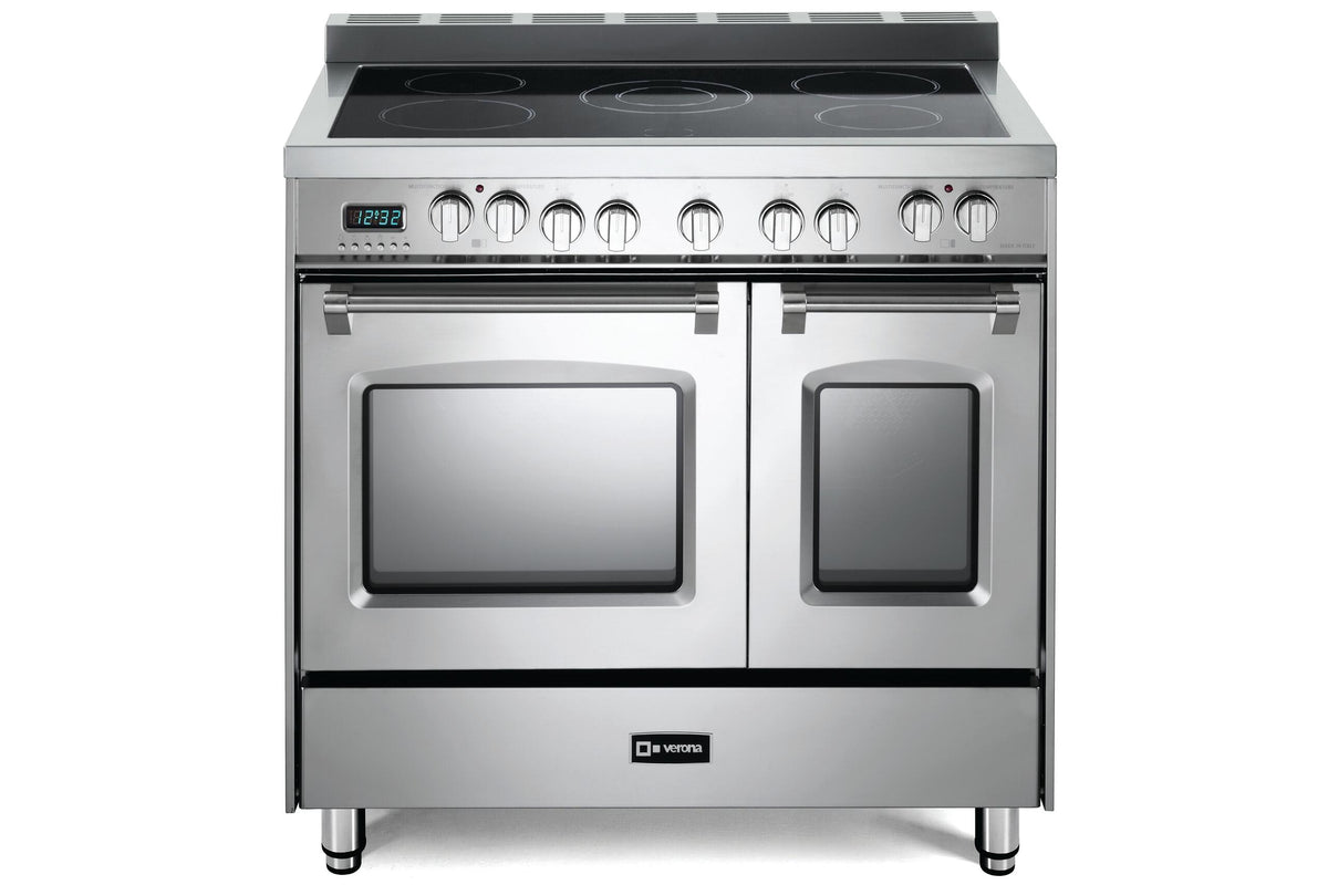 Verona VPFSEE365DSS Prestige 36" Electric Glass Top Double Oven Range - Stainless Steel