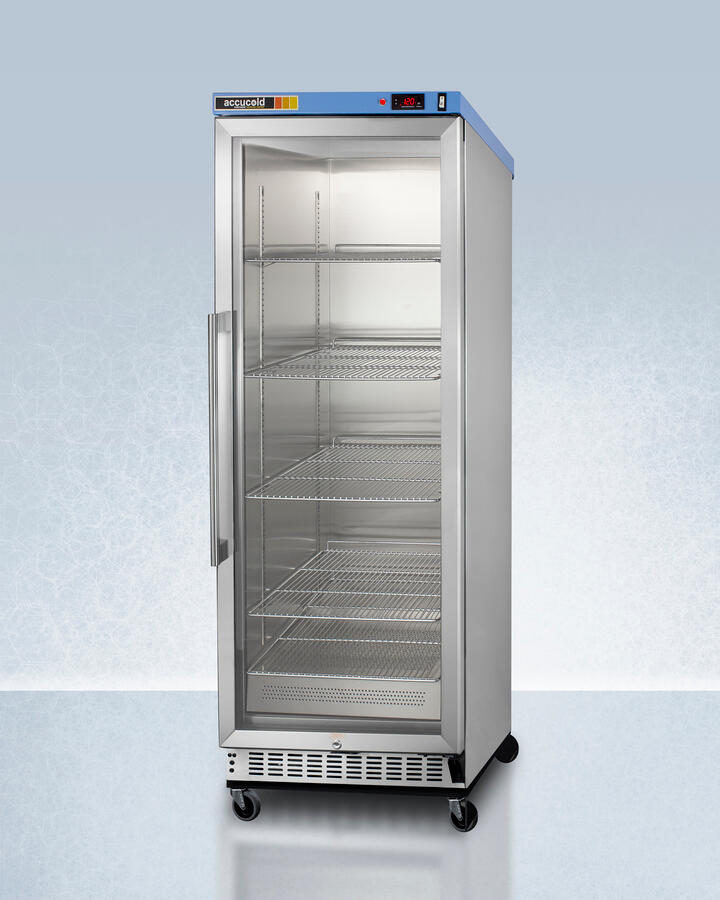 Summit PTHC125G Single Chamber Passive Heating Blanket Warmer With A Self-Closing Glass Door, Stainless Steel Interior, Digital Thermostat, Stainless Steel Cabinet, And Lock