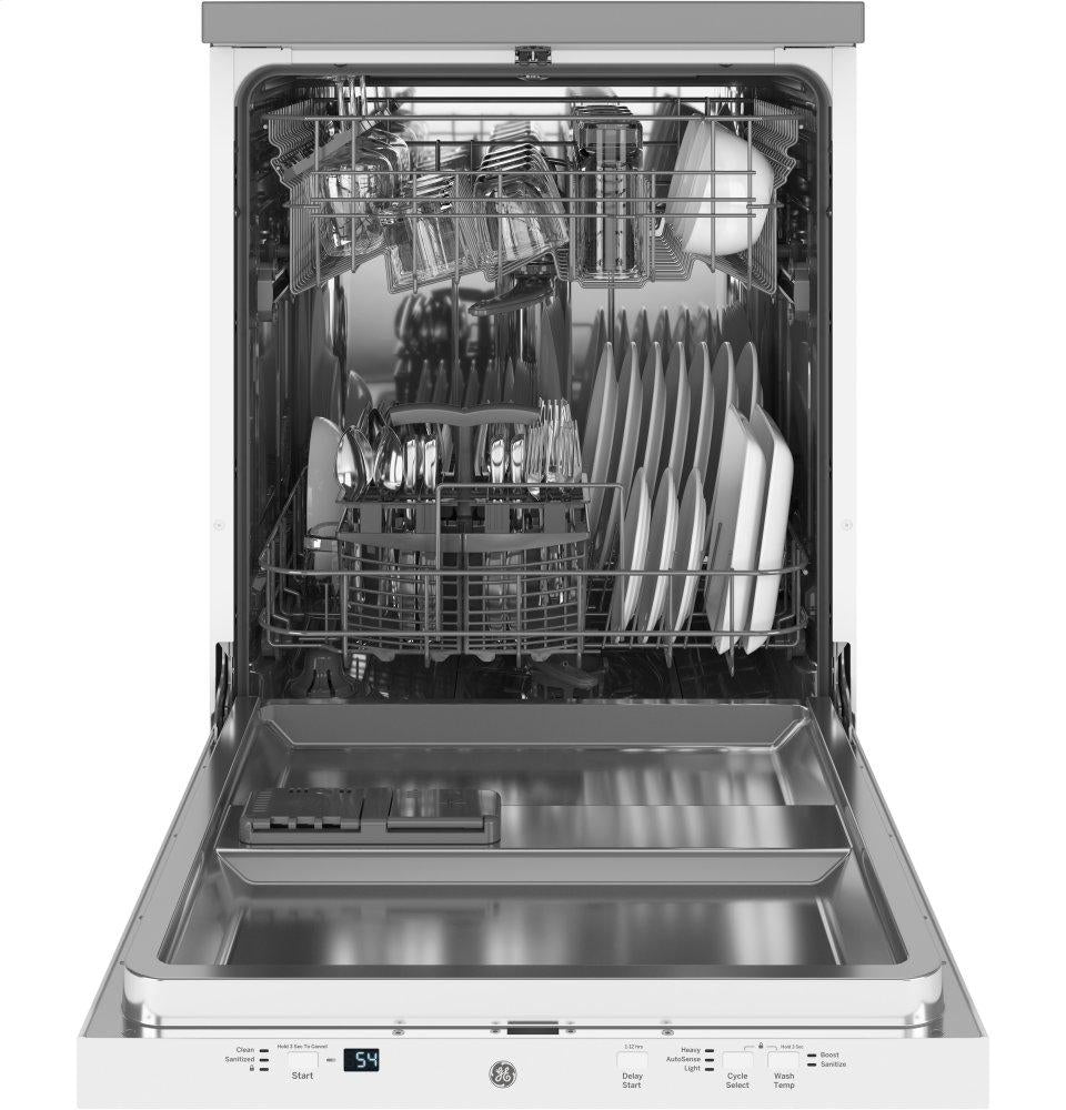 Ge Appliances GPT225SGLWW Ge® 24" Stainless Steel Interior Portable Dishwasher With Sanitize Cycle