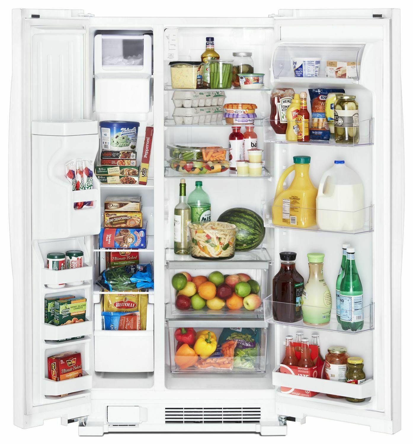 Whirlpool WRS315SDHW 36-Inch Wide Side-By-Side Refrigerator - 24 Cu. Ft. - White