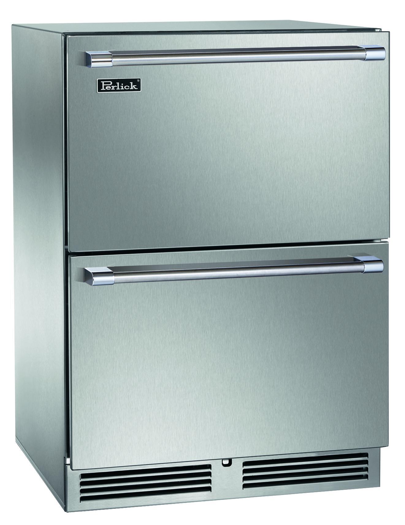 Perlick HP24ZS45 24" Dual-Zone Freezer/Refrigerator Drawers
