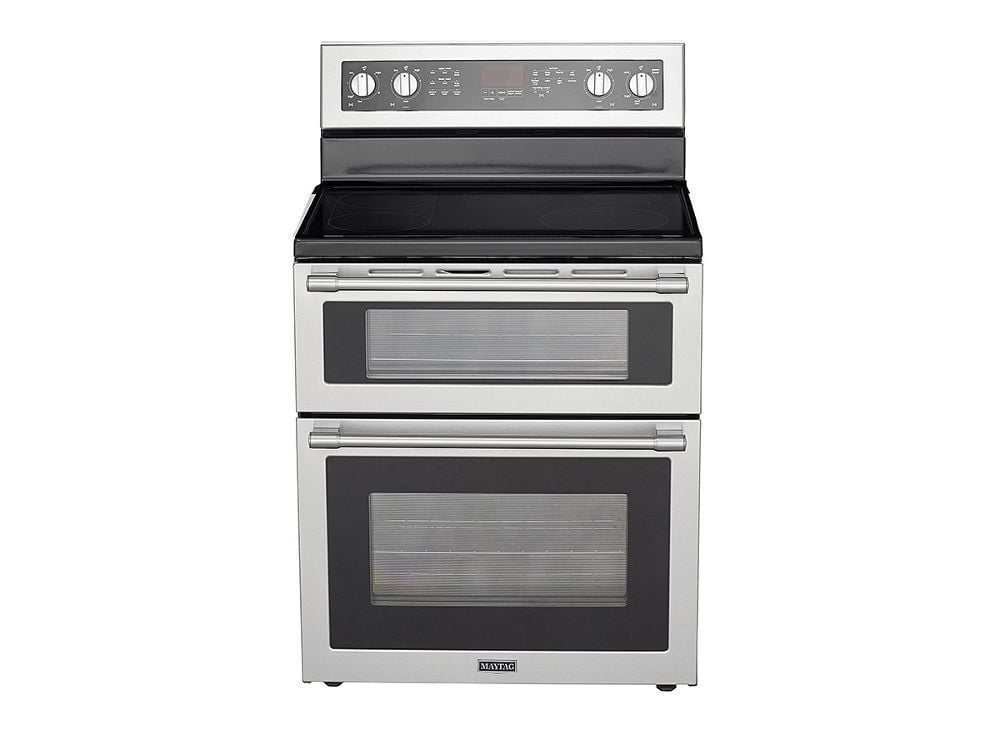 Maytag MET8800FZ 30-Inch Wide Double Oven Electric Range With True Convection - 6.7 Cu. Ft.