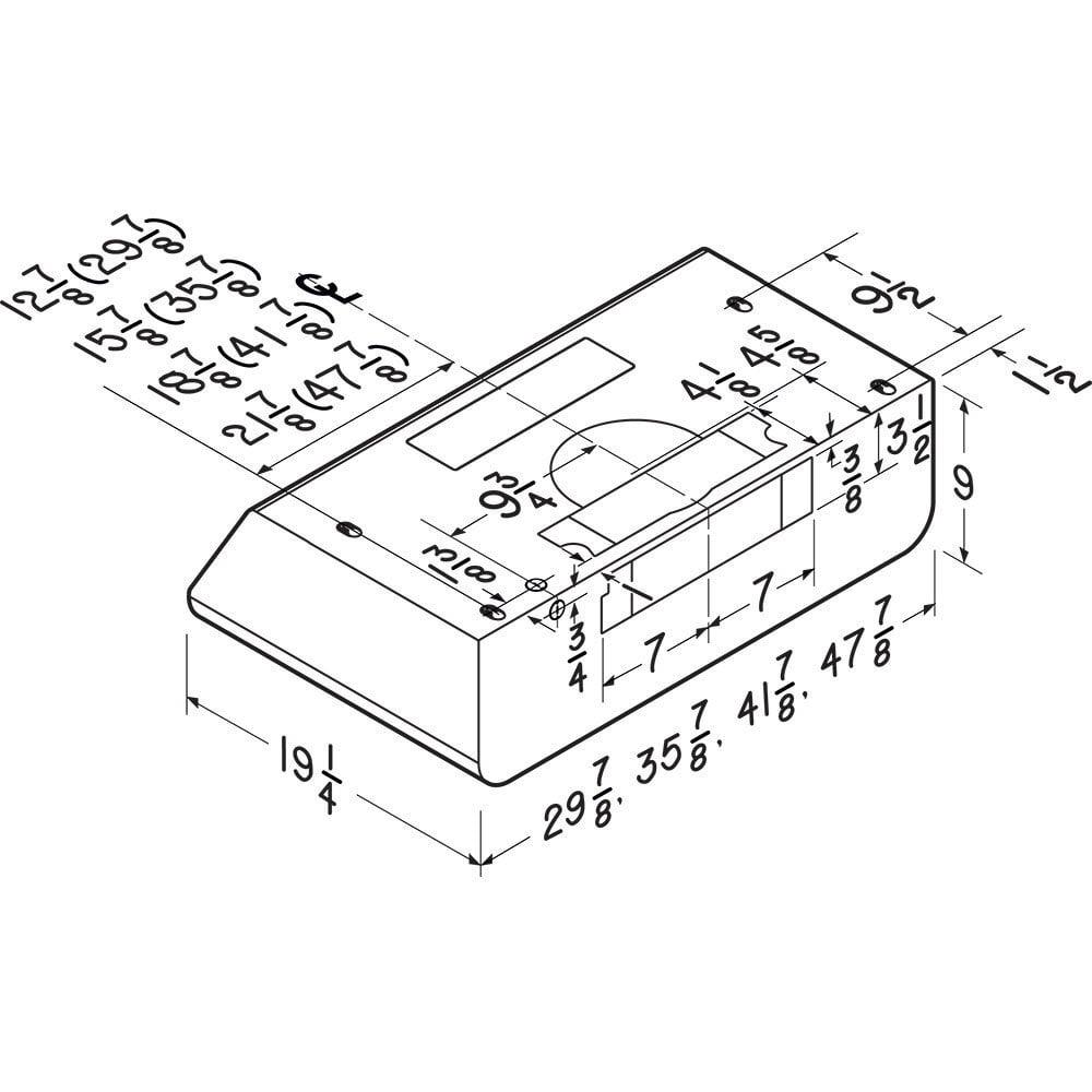 Broan BPDP148SS Broan® 48-Inch Convertible Under-Cabinet Range Hood, 400 Cfm, Stainless Steel