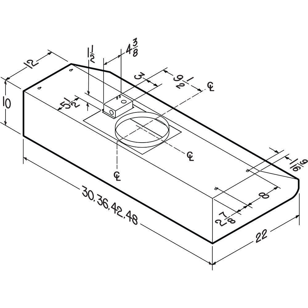 Broan E64E42SS Professional Style Range Hood with1500 Cfm External Blower