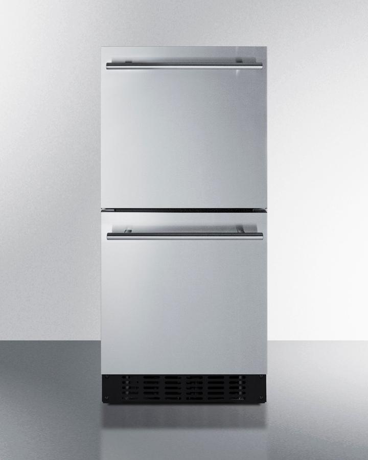 Summit ASDR1524 15" Wide 2-Drawer All-Refrigerator, Ada Compliant