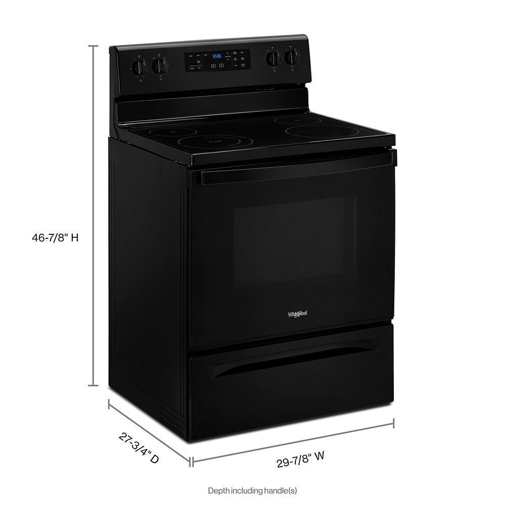 Whirlpool WFE515S0JB 5.3 Cu. Ft. Whirlpool® Electric Range With Frozen Bake Technology