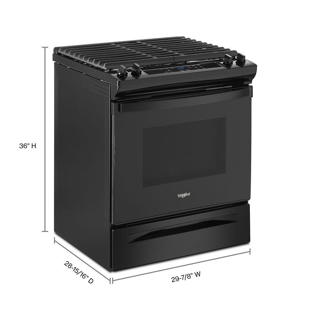 Whirlpool WEG515S0LB 5.0 Cu. Ft. Whirlpool® Gas Range With Frozen Bake™ Technology