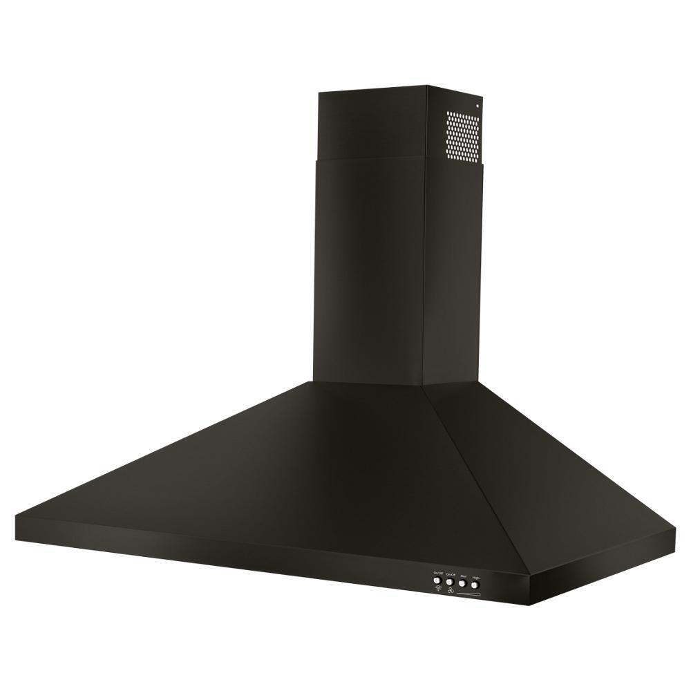 Amana WVW53UC6HV 36" Contemporary Black Stainless Wall Mount Range Hood