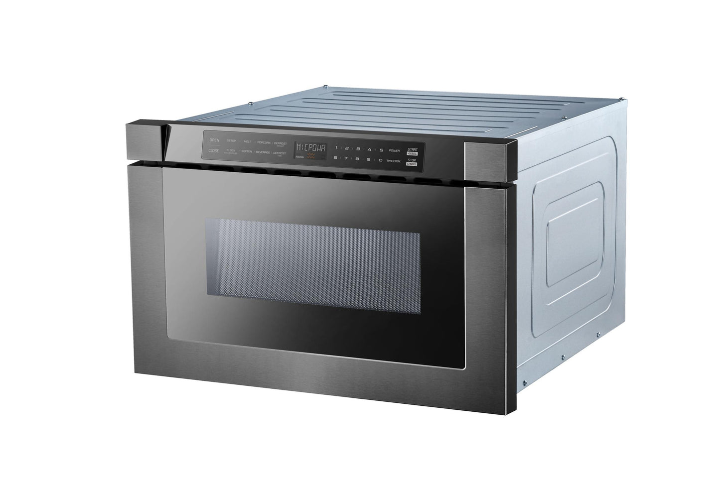 Xo Appliance XOMWD24BS 24" Built-In Microwave Drawer - Black Glass & Black Stainless