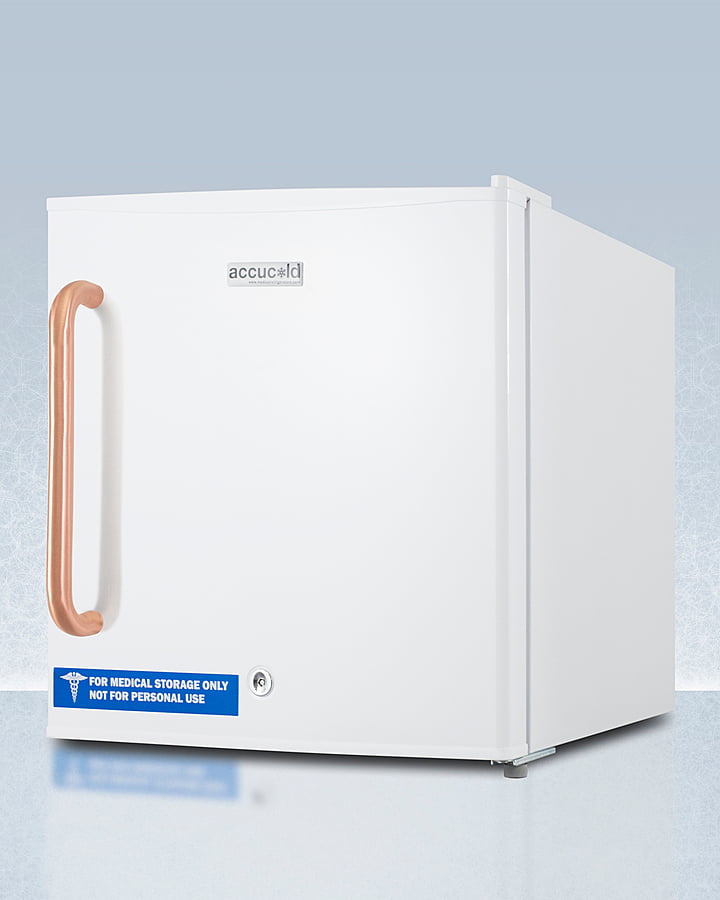Summit FS24LTBC Compact All-Freezer For General Purpose Use, With Pure Copper Handle And Manual Defrost With Lock