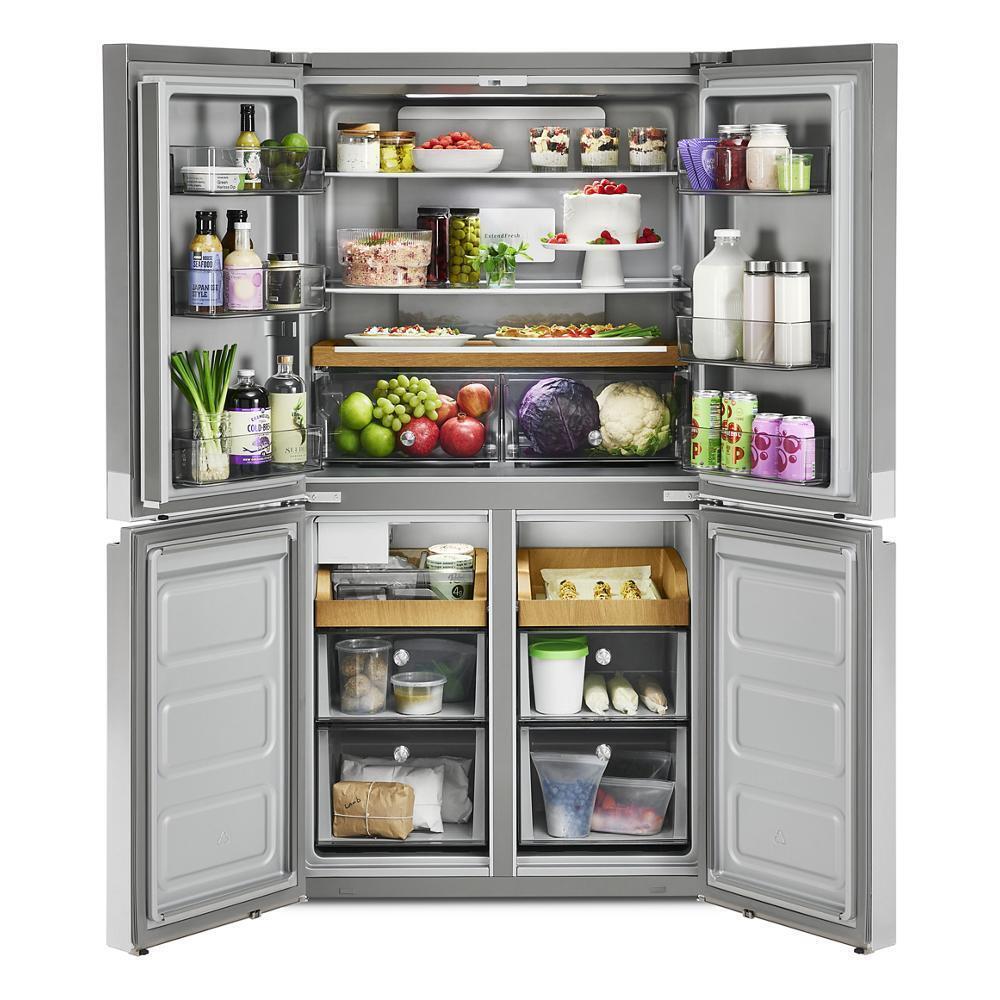 Kitchenaid KRQC506MPS 19.4 Cu. Ft. 36-Inch Wide Counter-Depth 4-Door Refrigerator With Printshield&#8482; Finish