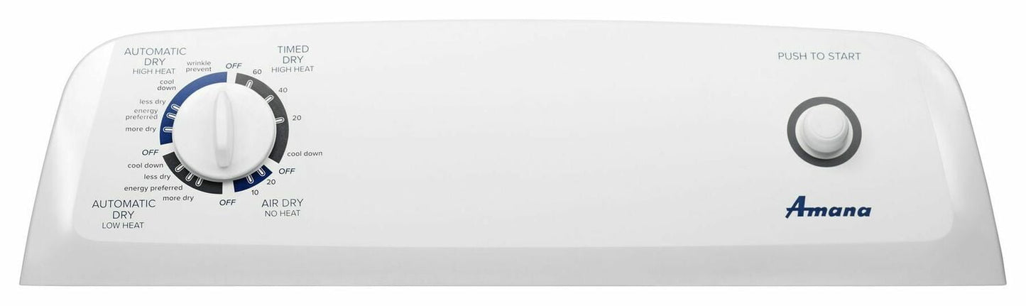 Amana NGD4655EW 6.5 Cu. Ft. Gas Dryer With Wrinkle Prevent Option - White