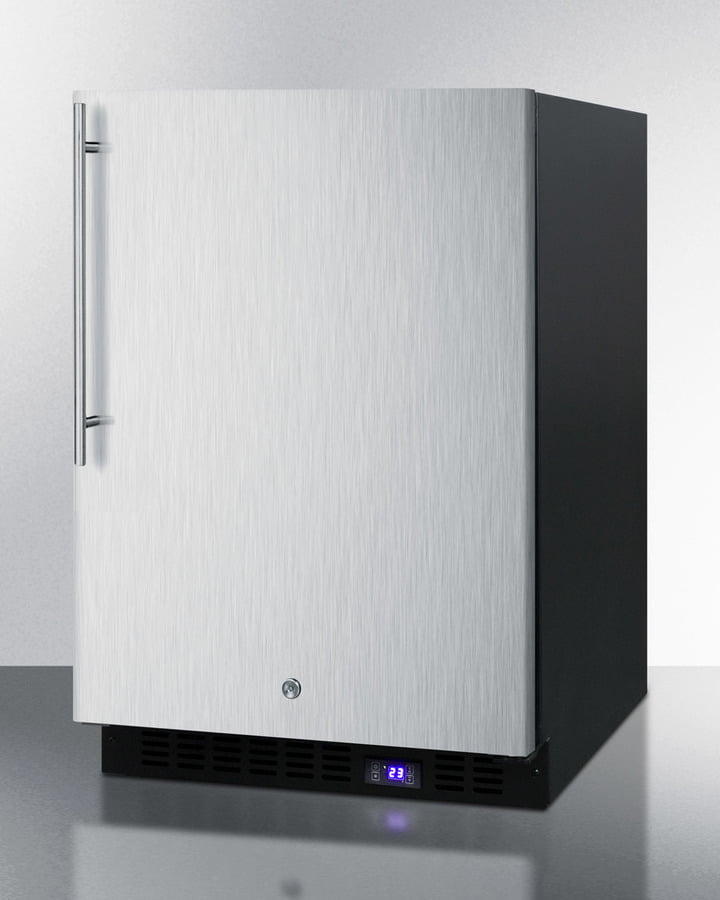 Summit SPFF51OSSSHVIM 24" Wide Outdoor All-Freezer With Icemaker
