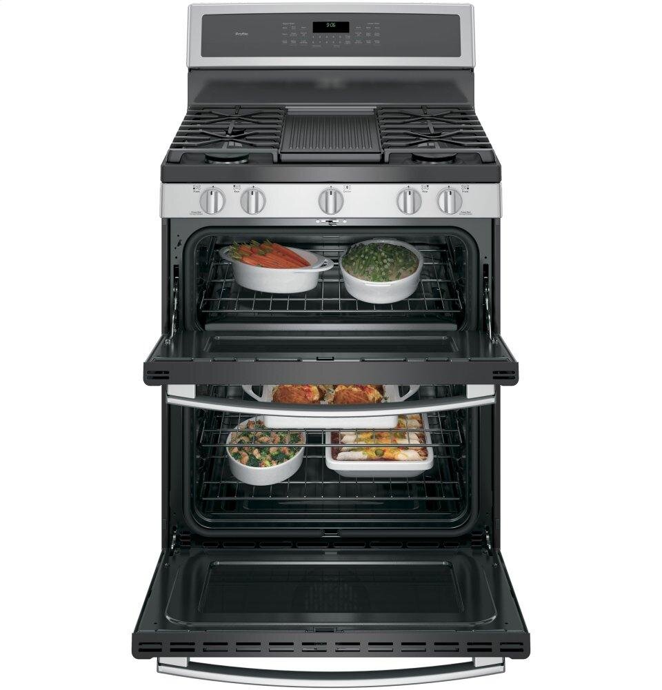 Ge Appliances PGB960SEJSS Ge Profile™ 30" Free-Standing Gas Double Oven Convection Range