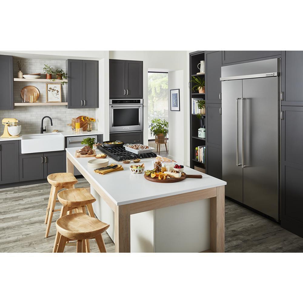 Kitchenaid KBSN702MPS 25.5 Cu Ft. 42" Built-In Side-By-Side Refrigerator With Printshield&#8482; Finish