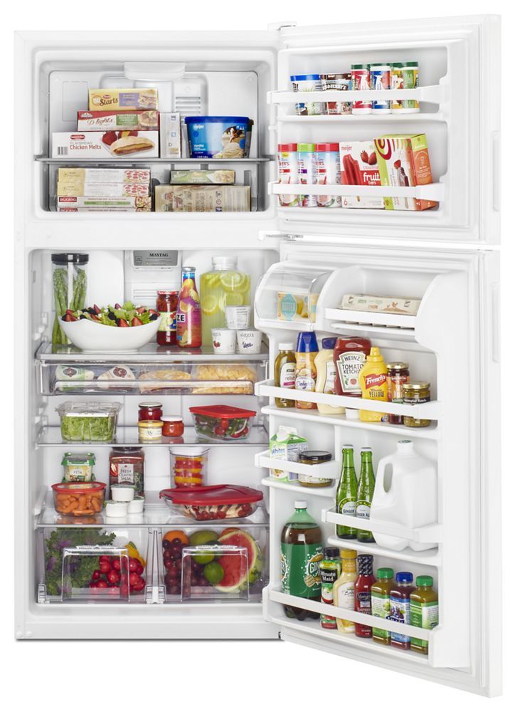 Maytag MRT118FFFH 30-Inch Wide Top Freezer Refrigerator With Powercold® Feature- 18 Cu. Ft.