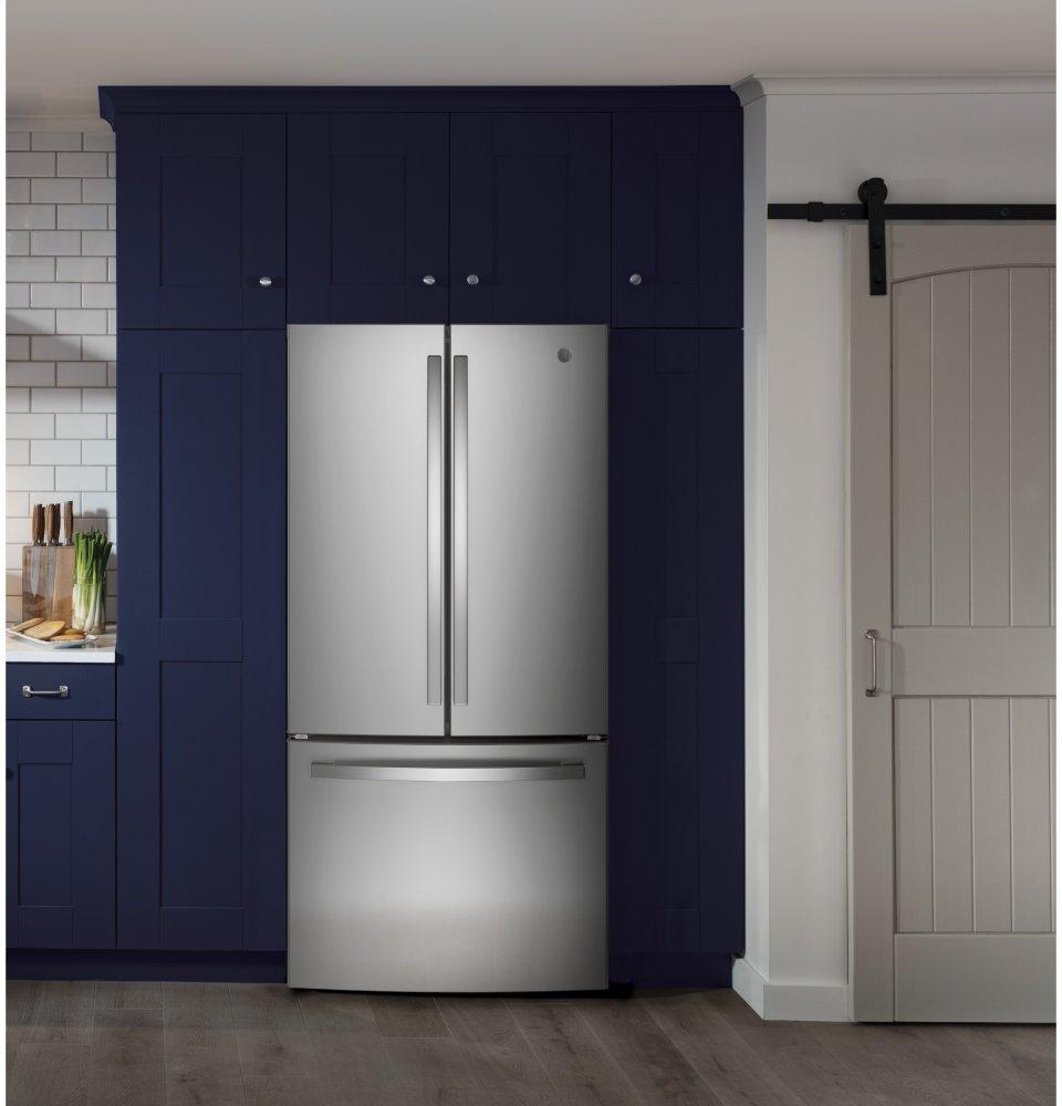 Ge Appliances GWE19JSLSS Ge® Energy Star® 18.6 Cu. Ft. Counter-Depth French-Door Refrigerator