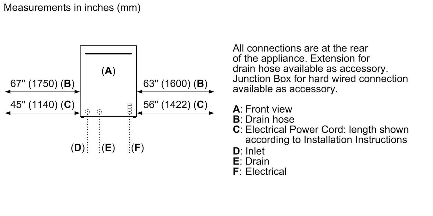 Bosch SHV9PCM3N Benchmark® Dishwasher 24"