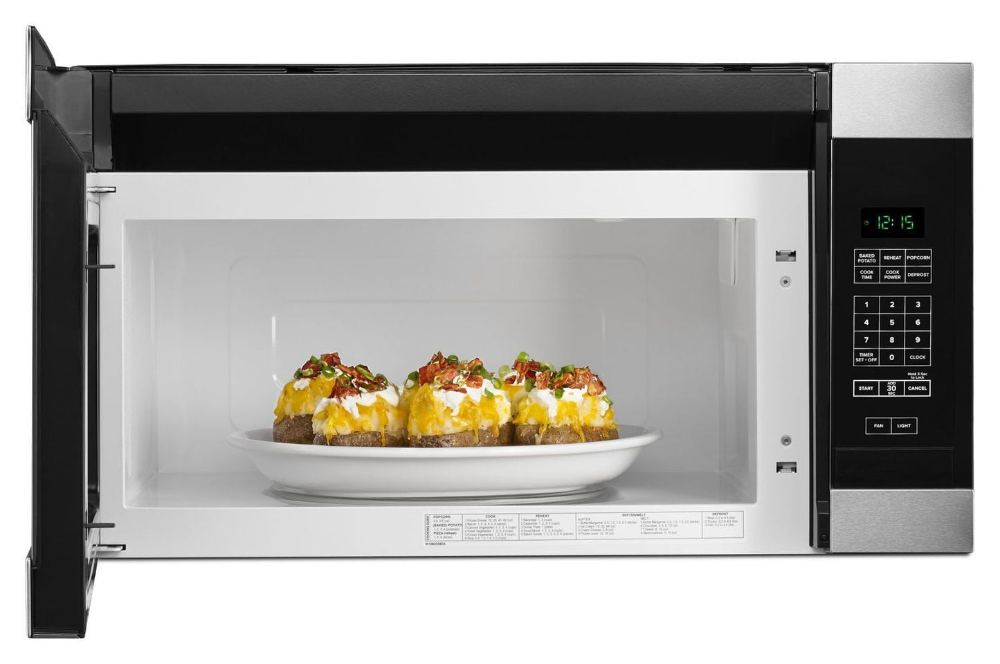 Amana AMV2307PFS 1.6 Cu. Ft. Over-The-Range Microwave With Add 0:30 Seconds Stainless Steel
