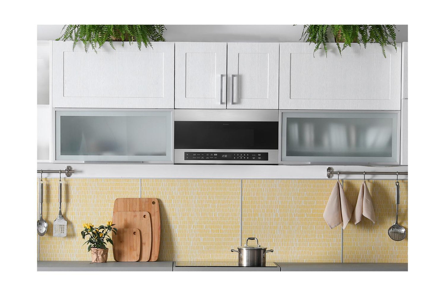 Sharp SMO1759JS 1.7 Cu. Ft. Smart Over-The-Range Microwave Oven