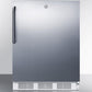 Summit FF6LCSSADA Ada Compliant All-Refrigerator For Built-In General Purpose Use, Auto Defrost W/Lock And Fully Wrapped Stainless Steel Exterior