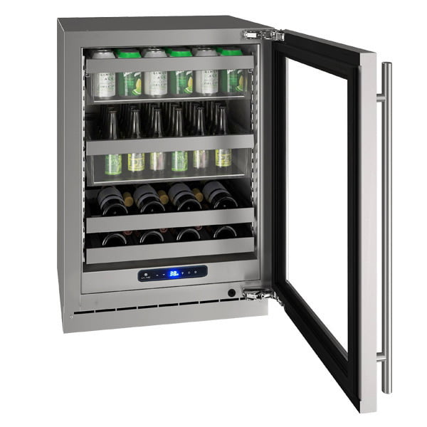 U-Line UHBV524SG01A Hbv524 24" Beverage Center With Stainless Frame Finish And Field Reversible Door Swing (115 V/60 Hz Volts /60 Hz Hz)