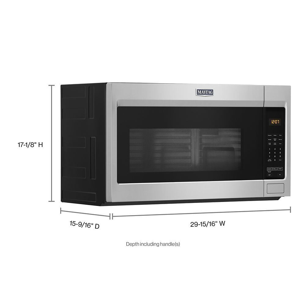 Maytag MMV1175JZ Over-The-Range Microwave With Stainless Steel Cavity - 1.9 Cu. Ft.