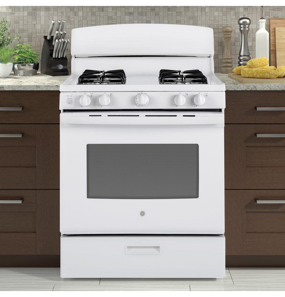 Ge Appliances JGBS30DEKWW Ge® 30" Free-Standing Gas Range