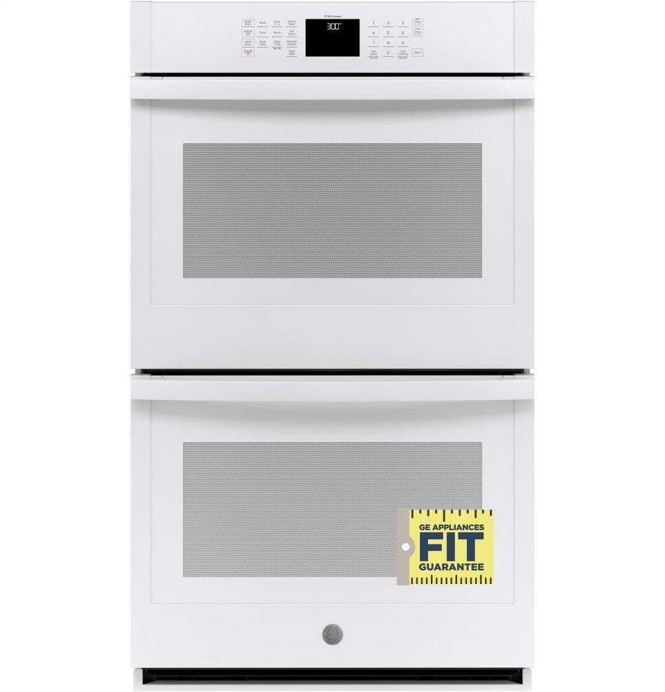 Ge Appliances JTD3000DNWW Ge® 30" Smart Built-In Self-Clean Double Wall Oven With Never-Scrub Racks