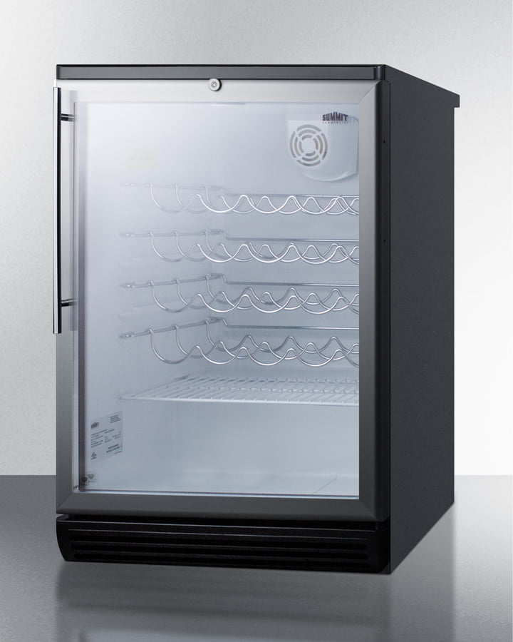 Summit SWC6GBLBIHV 24" Wide Built-In Wine Cellar