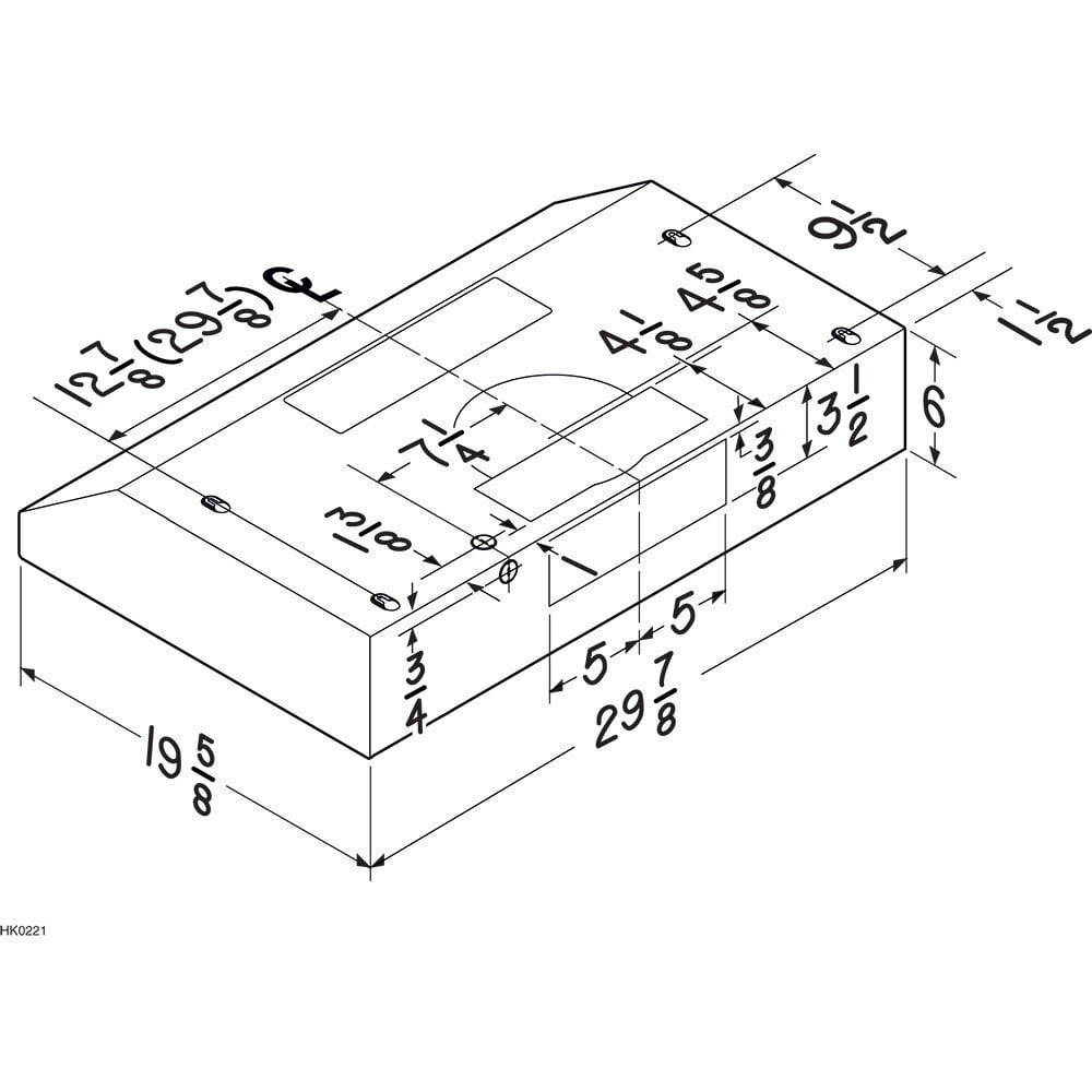 Broan BCSEK130BL Broan® 30-Inch Convertible Under-Cabinet Range Hood, 250 Cfm, Black