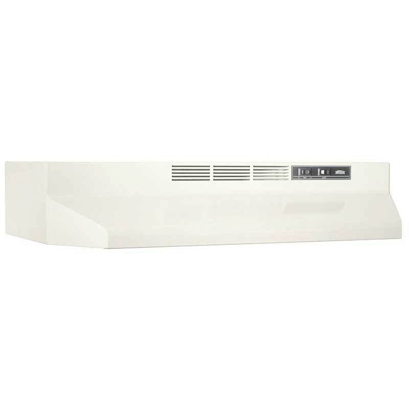 Broan 413002 30" Ductless Under-Cabinet Range Hood With Light In Bisque