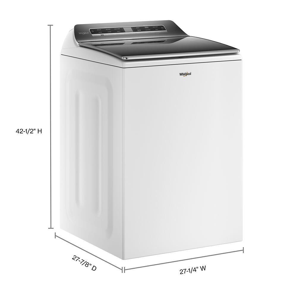 Whirlpool WTW8127LW 5.2 - 5.3 Cu. Ft. Top Load Washer With 2 In 1 Removable Agitator