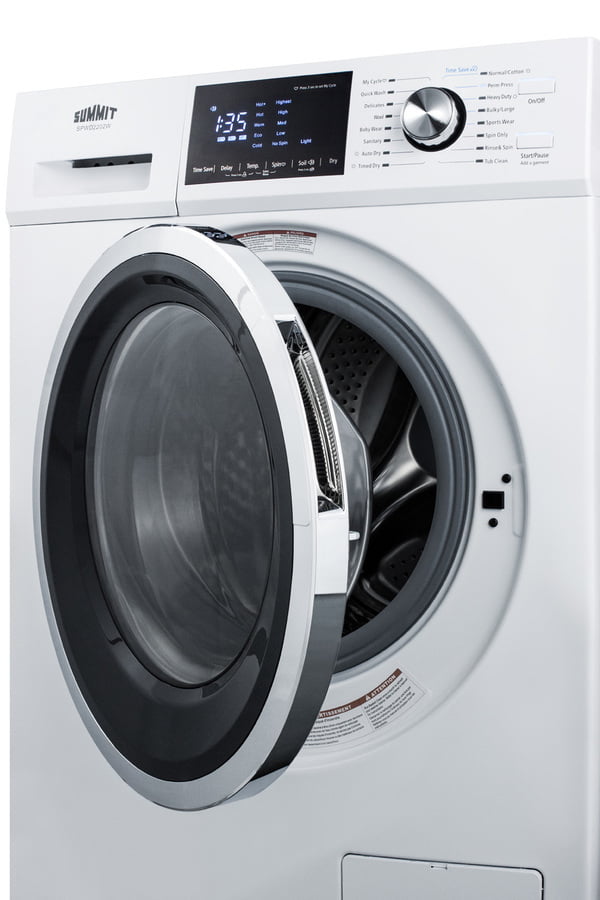 Summit SPWD2202W 24" Wide 115V Electric Washer/Dryer Combo