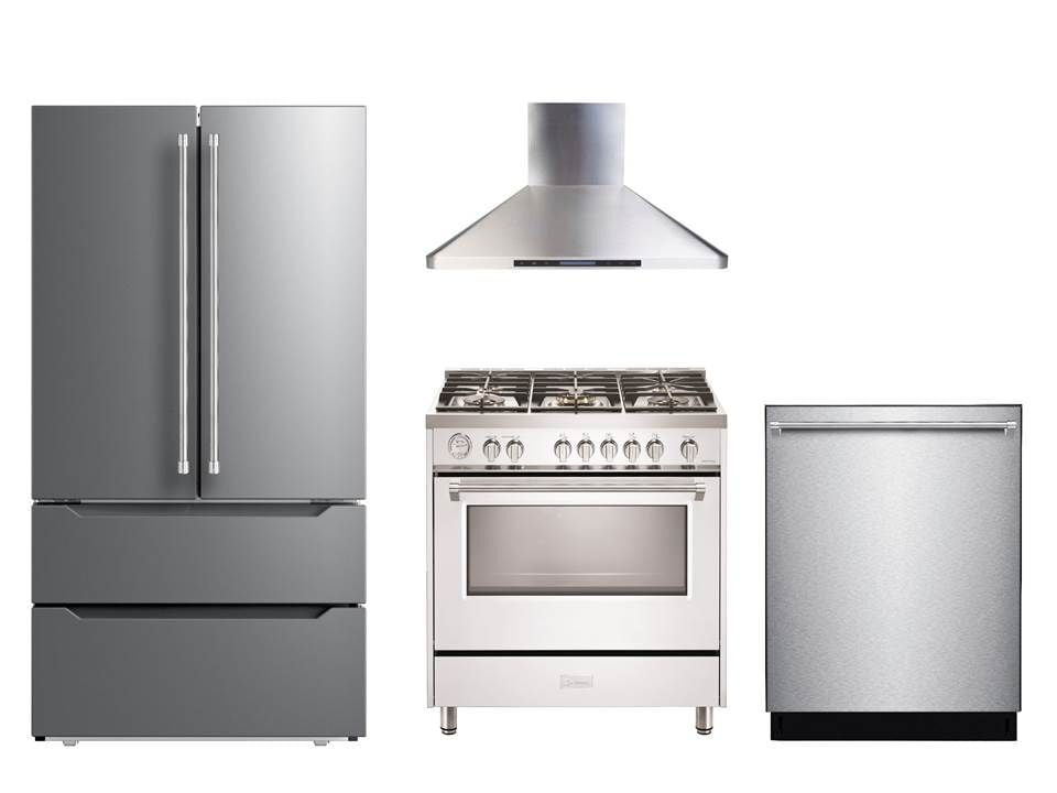 Verona VDFSGG365W White 36" Designer Gas Range