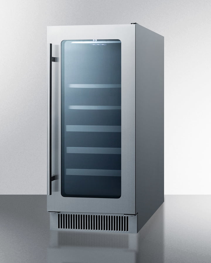 Summit CL151WBVCSS 15" Wide Built-In Wine/Beverage Center