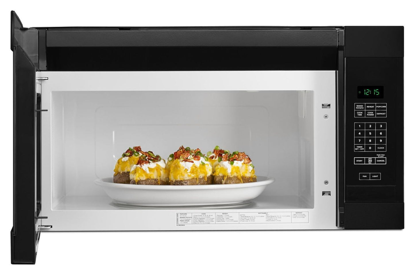 Amana AMV2307PFB 1.6 Cu. Ft. over-The-Range Microwave With Add 0:30 Seconds Black