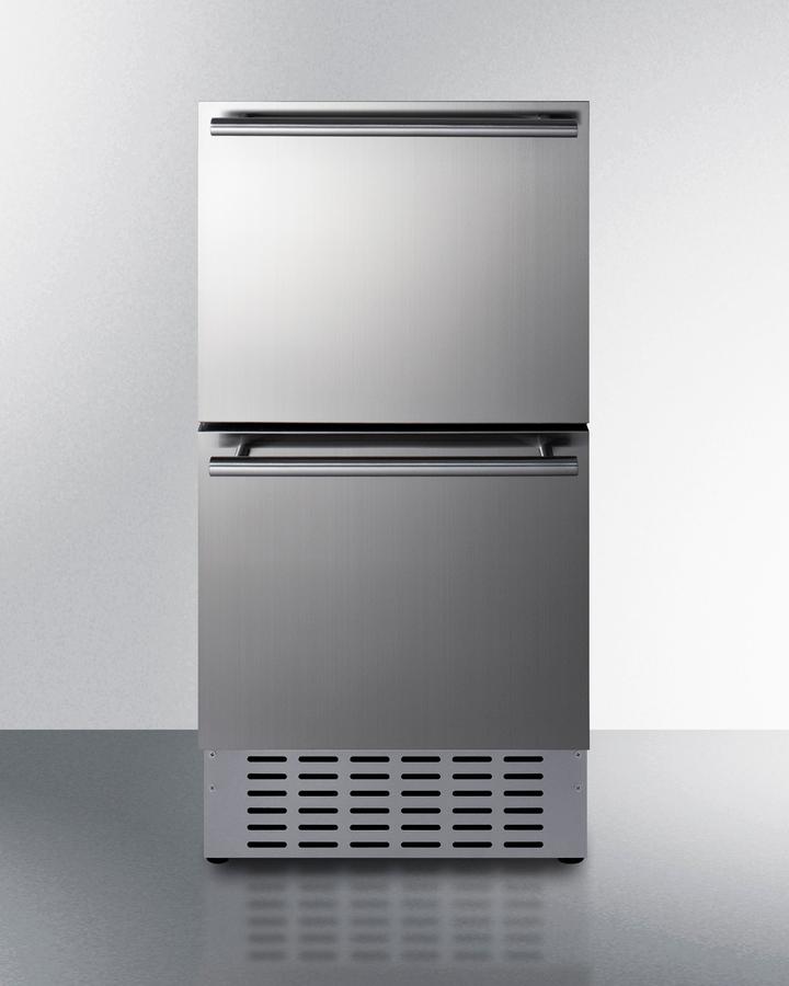 Summit ADRD18H34 18" Wide 2-Drawer All-Refrigerator
