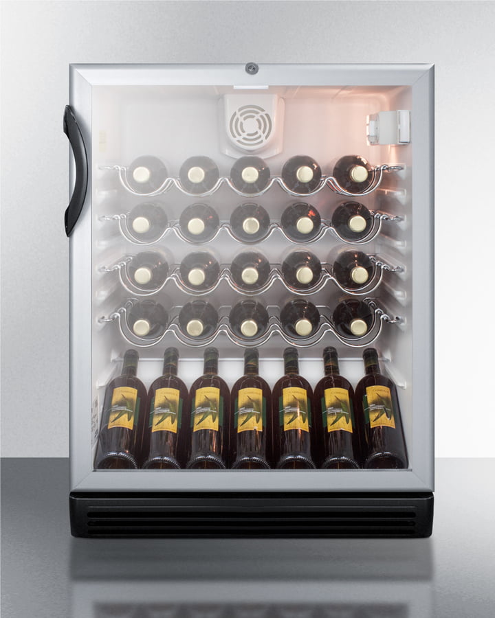 Summit SWC6GBLBIADA 24" Wide Built-In Wine Cellar, Ada Compliant