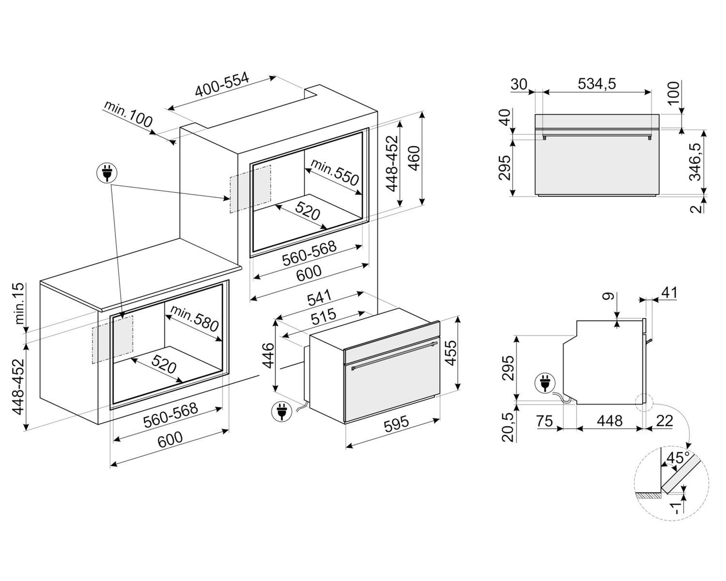 Smeg SFU4300MX Oven Stainless Steel Sfu4300Mx