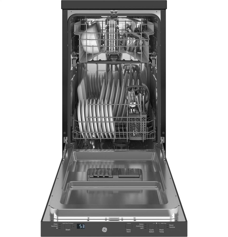 Ge Appliances GPT145SSLSS Ge® 18" Stainless Steel Interior Portable Dishwasher With Sanitize Cycle
